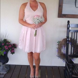 VERA WANG blush bridesmaid dress 💖💕